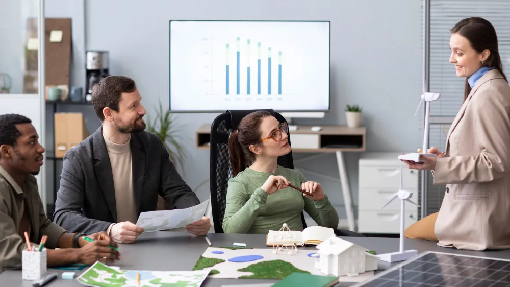 Brand strategists planning a digital identity system