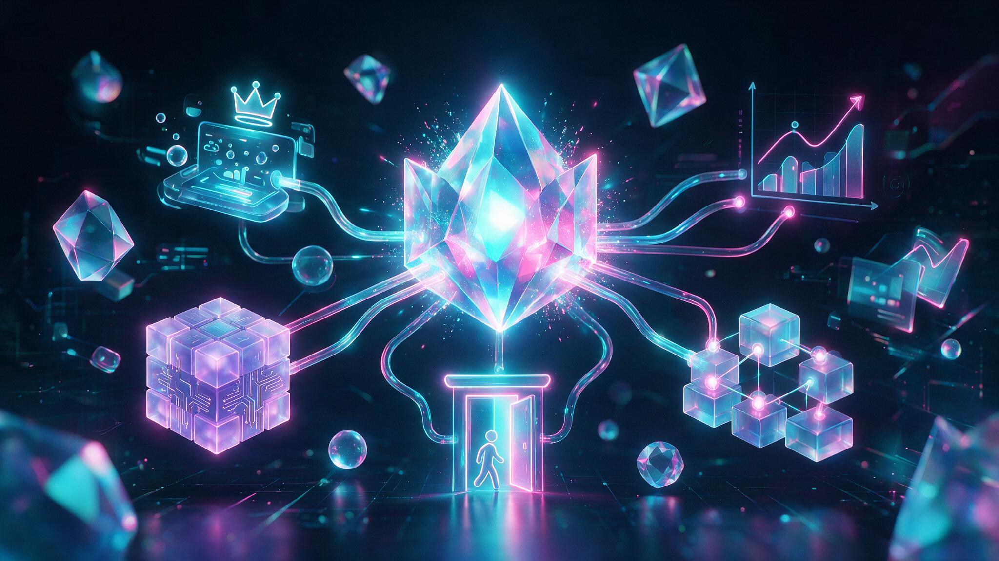 Neon knowledge prism connected to learner engagement and training outcomes