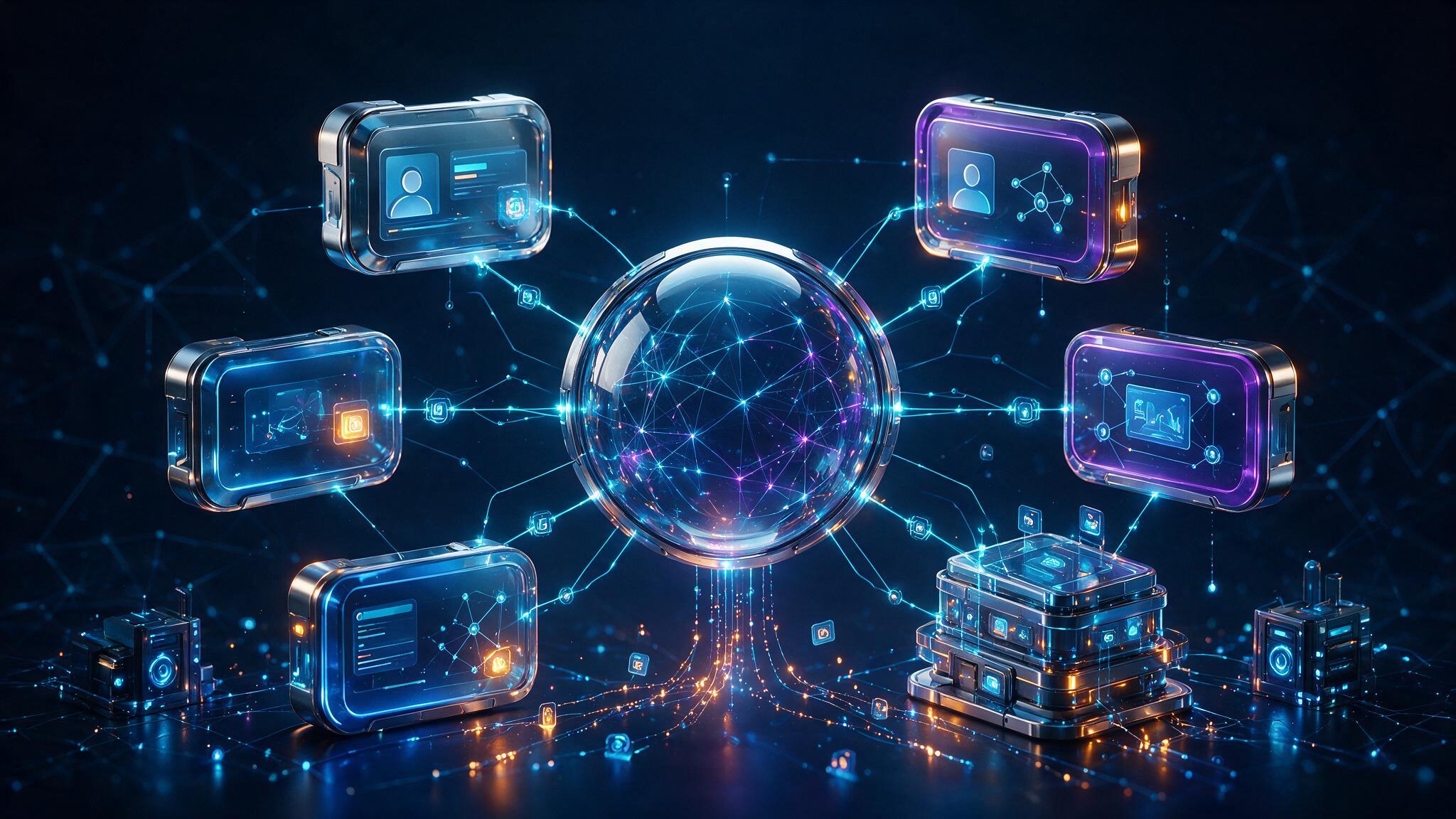 Scalable digital platform hub connecting portals dashboards and enterprise modules